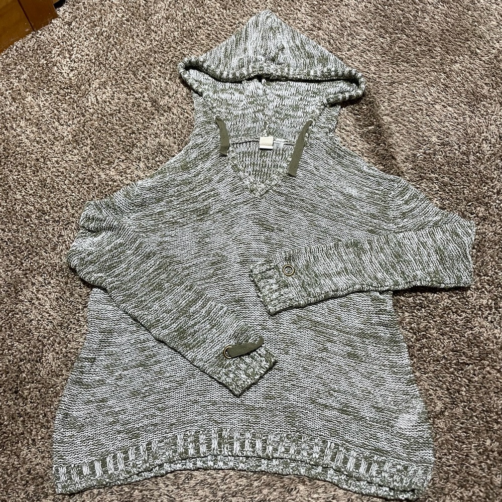Roxy Loose Knit Hooded Sweatshirt